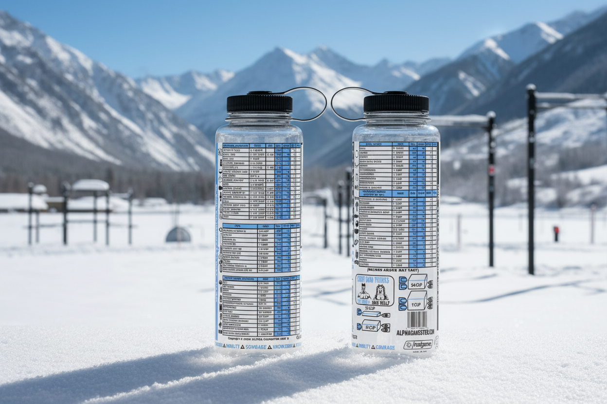 FOODY BOTTLE NUTRITION WATER BOTTLE (CLASSIC MACRO 48oz - Preorder March Delivery)