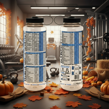 FOODY BOTTLE NUTRITION WATER BOTTLE (CLASSIC MACRO 48oz) - November / Early December Delivery